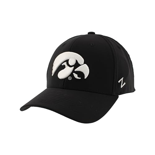 Zephyr Standard NCAA Officially Licensed Hat Fitted Hype Black, Large
