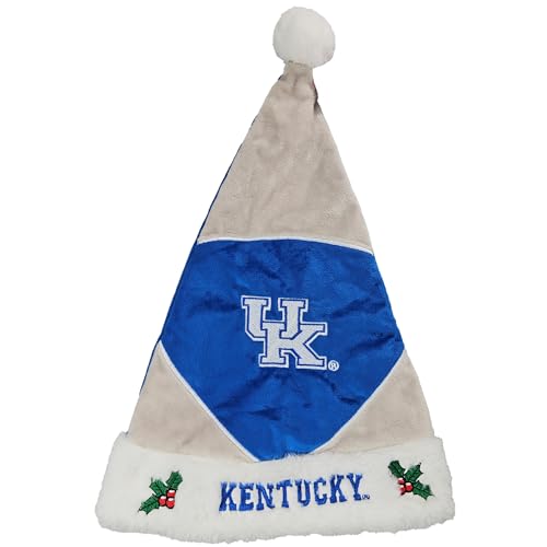FOCO University of Kentucky – Collector's Edition Wildcats Santa Hat – Represent The Blue and White - Show Your SEC Spirit with Officially Licensed NCAA Holiday Fan Apparel and Gift