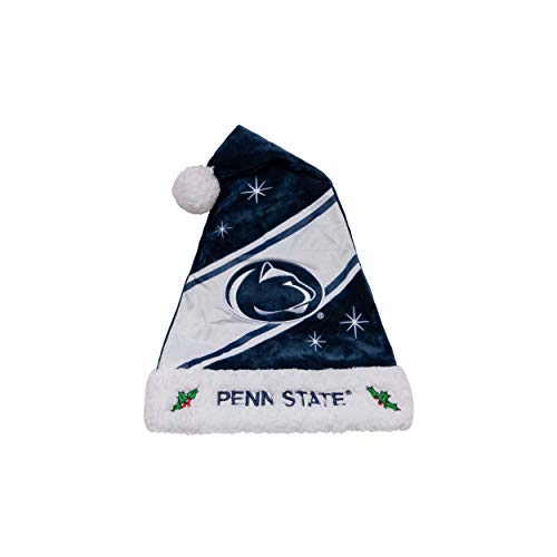 FOCO NCAA Penn State Nittany Lions High End Holiday Santa Hat CapHigh End Holiday Santa Hat Cap, Team Color, One Size