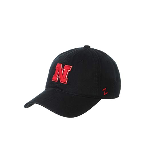 Nebraska Cornhuskers Black Zephyr Men's Cotton Scholarship Adjustable Hat Black