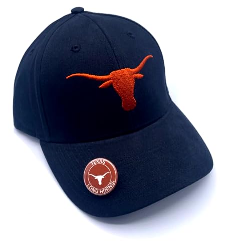 Texas University MVP Classic Edition Hat Embroidered Team Logo Adjustable Structured Cap (Black)