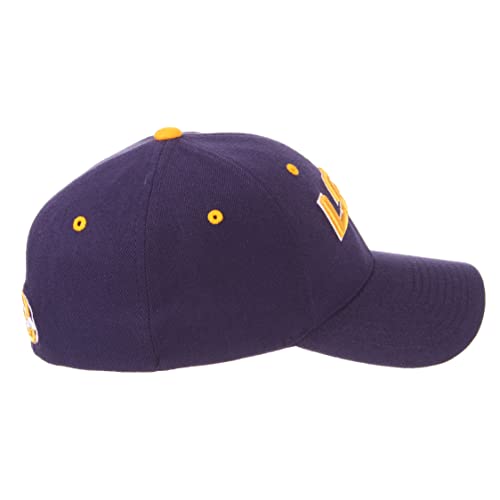 Zephyr Men's Standard Stretch Fitted Hat Team Color, Purple, Small Campus Hats