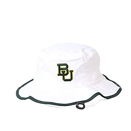 Zephyr Men's Standard Bucket Hat Pontoon Trim, White, Large
