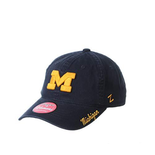 Michigan Wolverines Blue Women's Cotton Scholarship Adjustable Hat - Campus Hats
