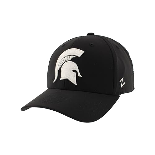 Zephyr Standard NCAA Officially Licensed Hat Fitted Hype Black, Medium