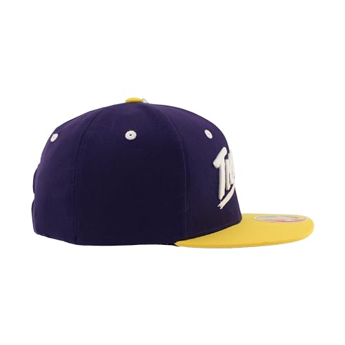 Zephyr NCAA Officially Licensed Snapback Hat - Team Color Competitor Hat - Structured Curve Fit - View #4