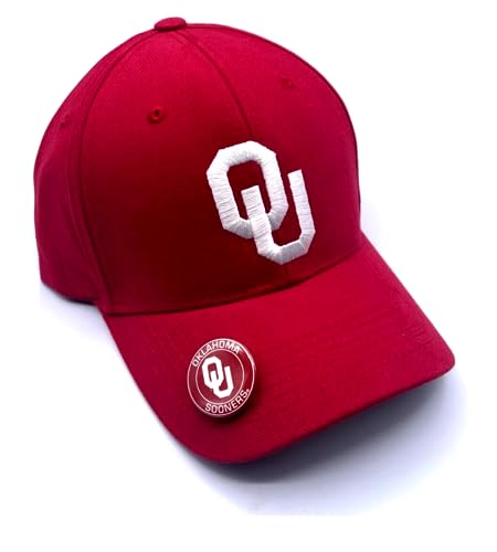 Oklahoma University MVP Hat Classic Edition Adjustable Team Logo Cap (Crimson)