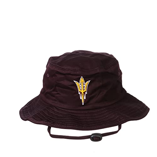 Zephyr NCAA Arizona State Sun Devils Mens Bucket Hat Trainer Team Color, Arizona State Sun Devils Maroon, Large