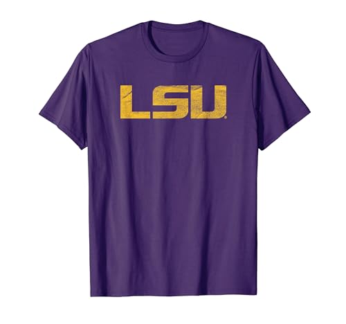 LSU Tigers Distressed Primary T-Shirt