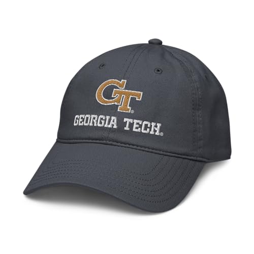 Elite Authentics Georgia Tech Yellow Jackets Title Officially Licensed Adjustable Baseball Hat, Navy Blue, One Size