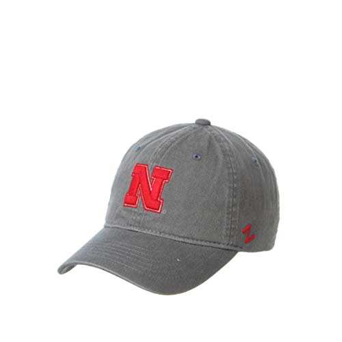 NCAA Nebraska Cornhuskers Mens Adjustable Scholarship Hat Charcoal, Nebraska Cornhuskers Charcoal, Adjustable