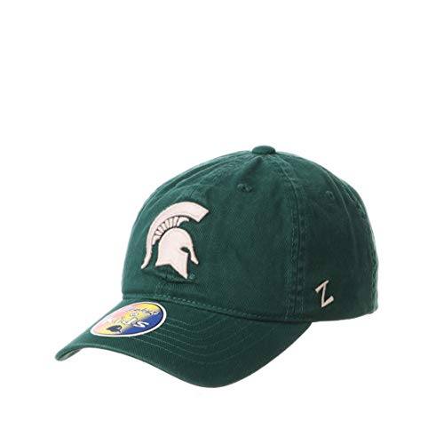 Zephyr NCAA Michigan State Spartans Adjustable Scholarship Hat Kids Team Color, Michigan State Spartans Forest Green, Adjustable