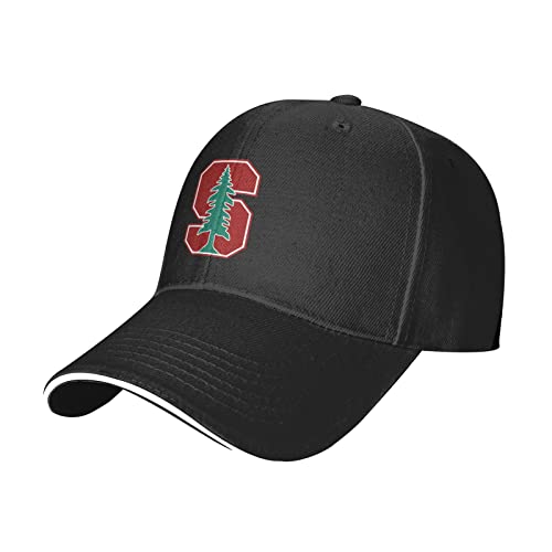 Voglawear Stanford University Hat Adjustable Fashion Casquette for Men Women Black