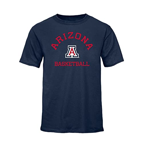 Barnesmith University of Arizona Wildcats, Adult Unisex, Short-Sleeve T-Shirt, Basketball Gameday Logo, Navy, XX-Large