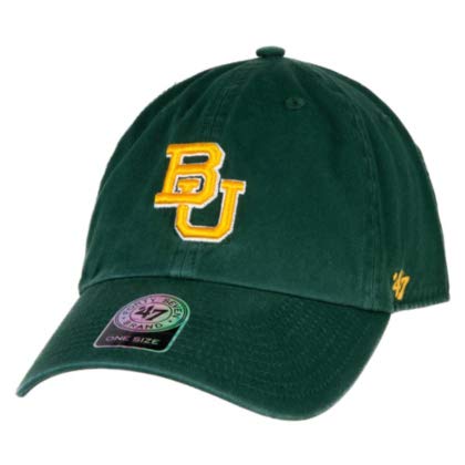 NCAA Baylor Bears Clean Up Adjustable Hat, One Size, Dark Green