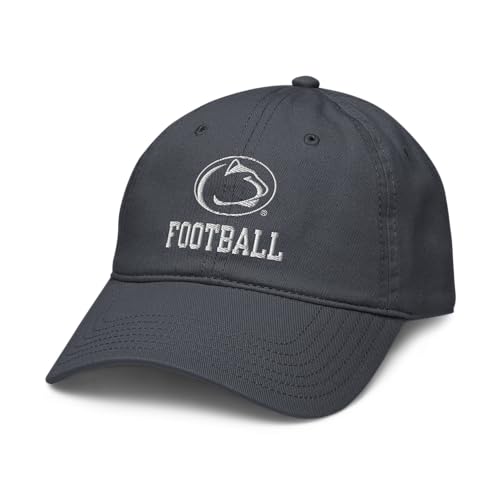 Elite Authentics Penn State Nittany Lions Football Officially Licensed Adjustable Baseball Hat, Navy Blue, One Size