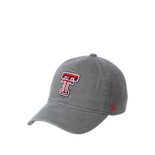 NCAA Texas Tech Red Raiders Mens Adjustable Scholarship Hat Charcoal, Texas Tech Red Raiders Charcoal, Adjustable