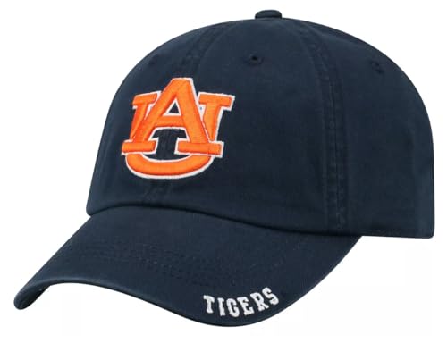 University Auburn Classic Edition Hat Adjustable Team Logo Relaxed Fit Cap (Navy)