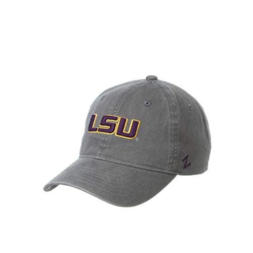 NCAA LSU Tigers Mens Adjustable Scholarship Hat Charcoal, Lsu Tigers Charcoal, Adjustable