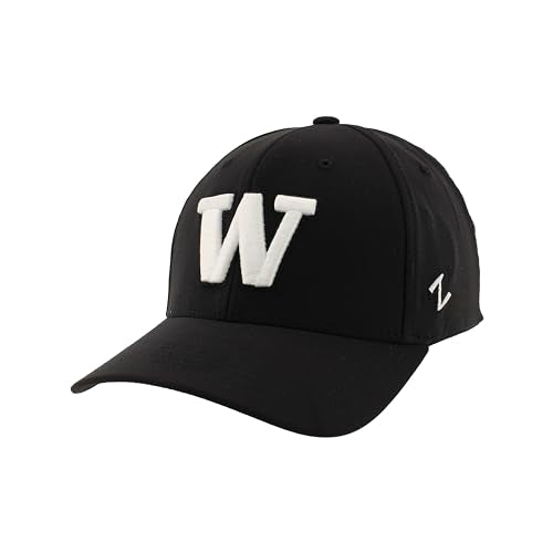 Zephyr Standard NCAA Officially Licensed Hat Fitted Hype Black, Large