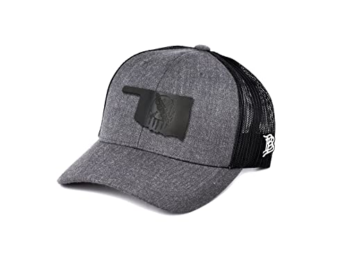 Branded Bills Oklahoma Curved Trucker State Midnight Charcoal/Black