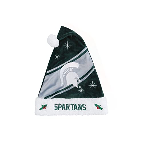 FOCO Michigan State Spartans NCAA High End Santa Hat
