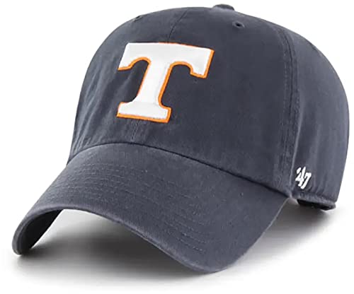 '47 Tennessee Volunteers Mens Womens Clean Up Adjustable Strapback Vintage Navy Team Color Logo Hat