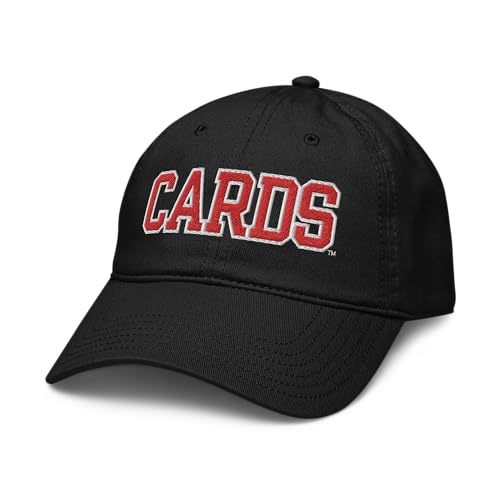Elite Authentics Louisville Cardinals Title Officially Licensed Adjustable Baseball Hat, Black, One Size