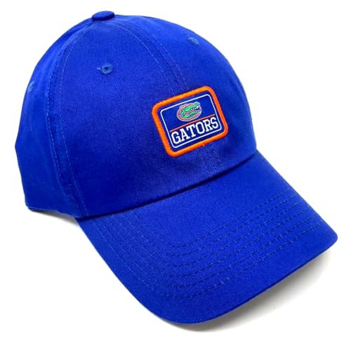 Florida Gators Solid Royal Blue Patch Logo Adjustable Curved Bill Hat