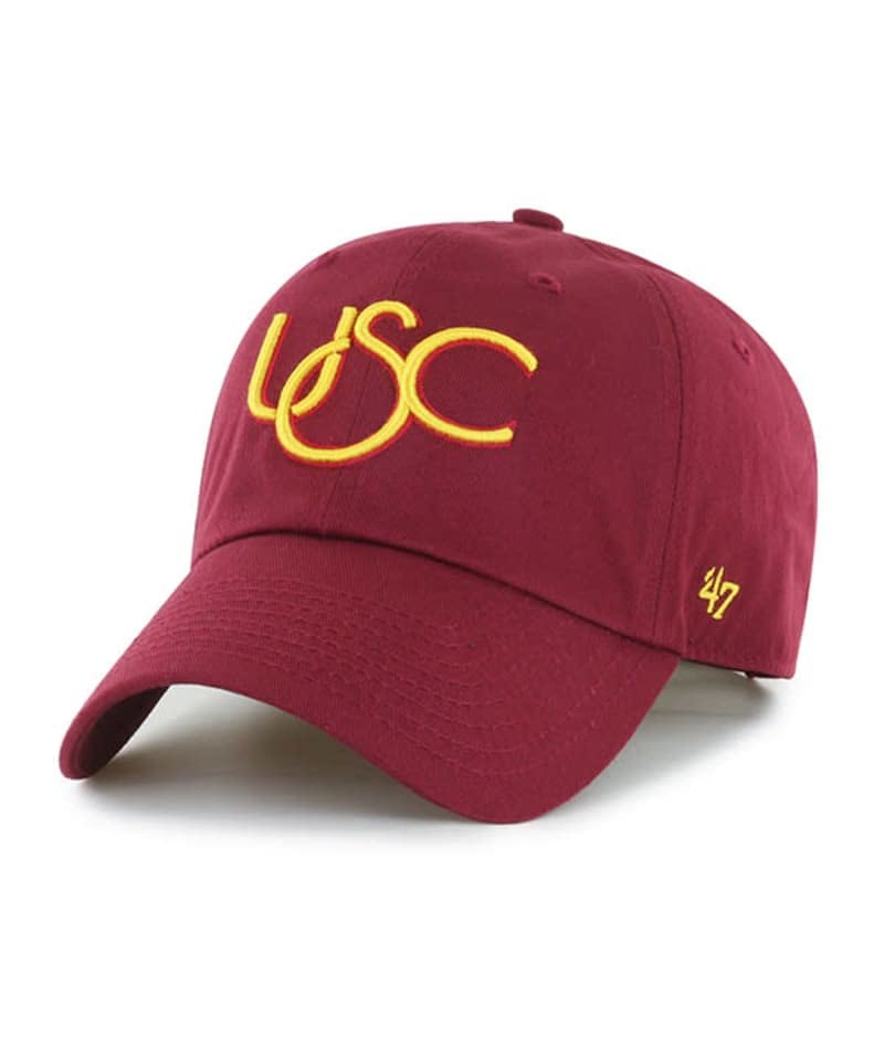 '47 USC Hat (So Cal Trojans) Mens Womens Clean Up Adjustable Cap, Cardinal Red, One Size