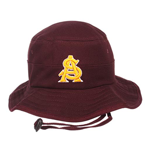 ZHATS Arizona State Sun Devils Maroon Coach Bucket Hat with Drawstring - NCAA ASU Gilligan Fitted Cap (Small)