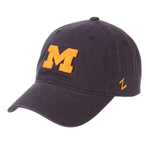 NCAA Zephyr Michigan Wolverines Mens Scholarship Relaxed Hat, Adjustable, Team Color - Campus Hats