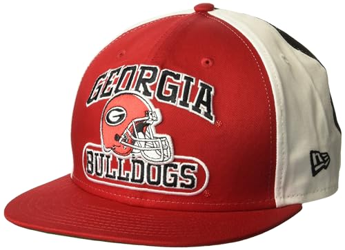 New Era 9Fifty Thrizzle Snap Tri-Tone Cap Georgia Bulldogs (Red/Wh/Blk, OSFM)