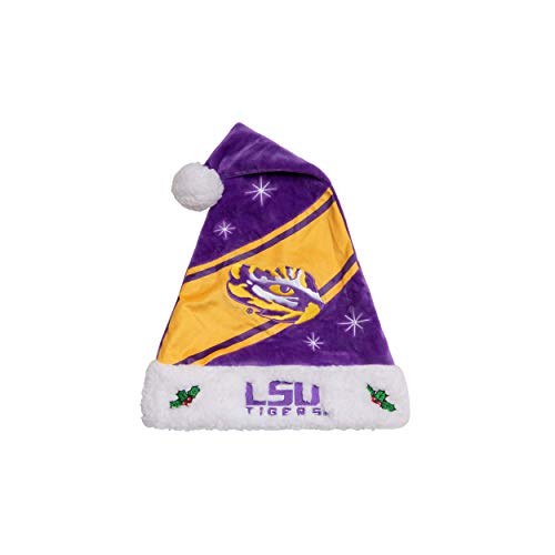 FOCO H10NC19HENCAA LSU Tigers High End Holiday Santa Hat CapHigh End Holiday Santa Hat Cap, Team Color, One Size