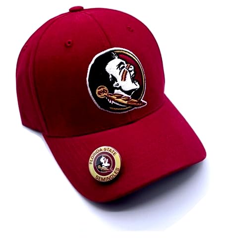Florida State Classic Edition MVP Hat Adjustable Seminoles Logo Embroidered Structured Cap (Garnet)