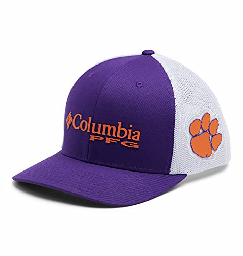 NCAA Clemson Tigers Men's PFG Mesh Snap Back Ball Cap, One Size, CLE - Vivid Purple