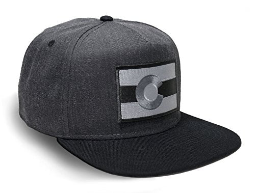 Strange Cargo Colorado Flag Hat Baseball Cap Flat Brim Black Grey…