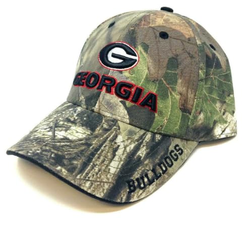 Officially Licensed University Georgia Hat Adjustable Bulldogs Camouflage MVP Team Logo Cap (Multi)