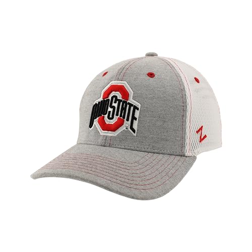 Zephyr Men's Standard NCAA Officially Licensed Hat Fitted Chaser Typhoon, Gray