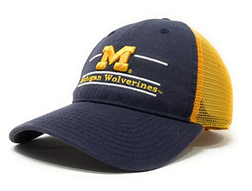 The Game/MV Sports University of Michigan Wolverines Trucker Hat Relaxed Mesh Michigan Classic Trucker Cap