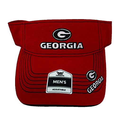 Georgia Bulldogs Alert Visor. Red