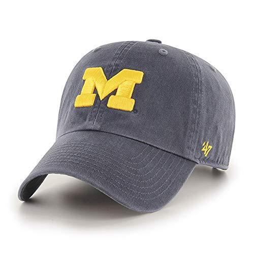 Michigan Wolverines Blue Cotton Clean Up Adjustable Hat - Campus Hats