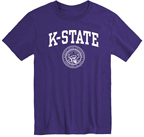 Barnesmith Kansas State University K-State Wildcats Short-Sleeve T-Shirt, Heritage, Purple, Large