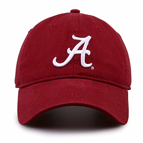 Alabama Crimson Tide Hat for Men and Women - Adjustable Relaxed Fit with Embroidered Logo (Alabama Crimson Tide - Red, Adult Adjustable)