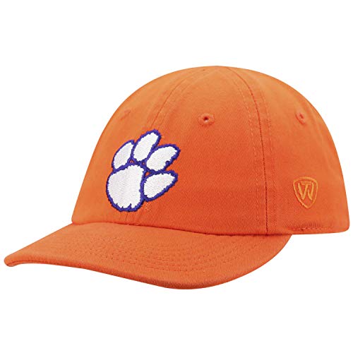 Top of the World unisex baby Ncaa (0-12 Mo) Adjustable Relaxed Fit Team Icon infant and toddler sports fan hats, Clemson Tigers Orange, One Size US