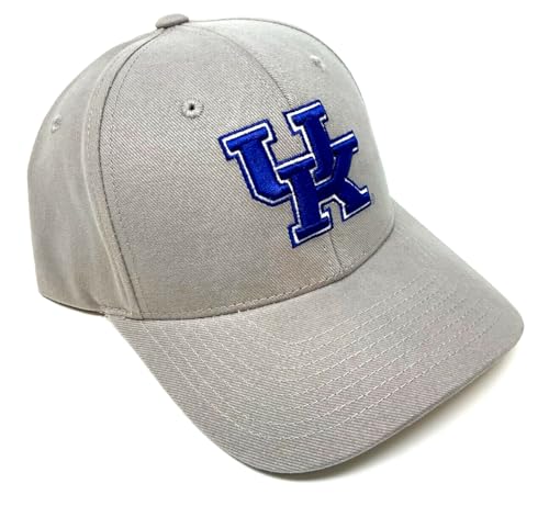 MVP Kentucky Wildcats UK Logo Light Grey Curved Bill Adjustable Hat