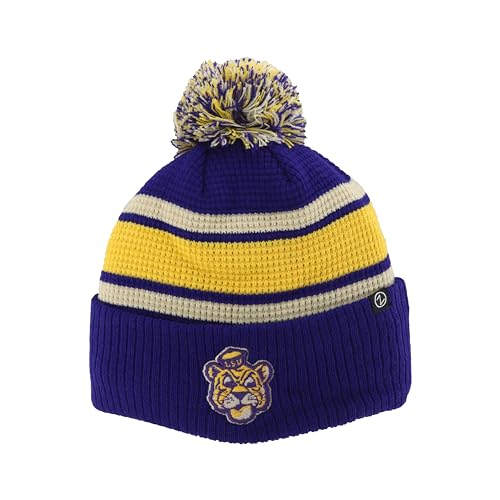 Zephyr Standard NCAA Officially Licensed Beanie Waffle Knit, Team Color