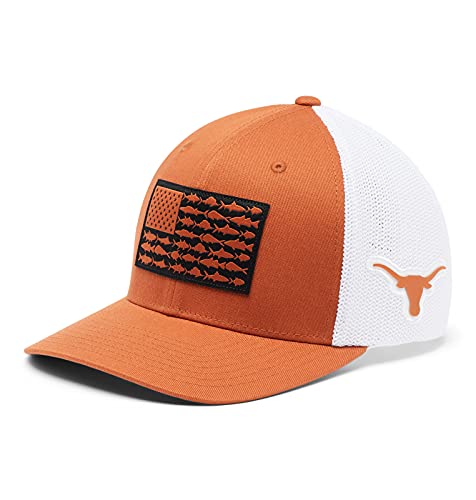 Columbia CLG PFG Mesh Fish Flag Ball Cap, TEX - Cedar, Large/X-Large
