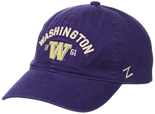 NCAA Washington Huskies Unisex Frisco Relaxed Hat, Primary Team Color, Adjustable