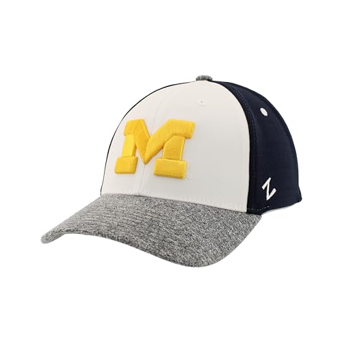 Zephyr Standard NCAA Officially Licensed Hat Fitted Ally, White, Medium